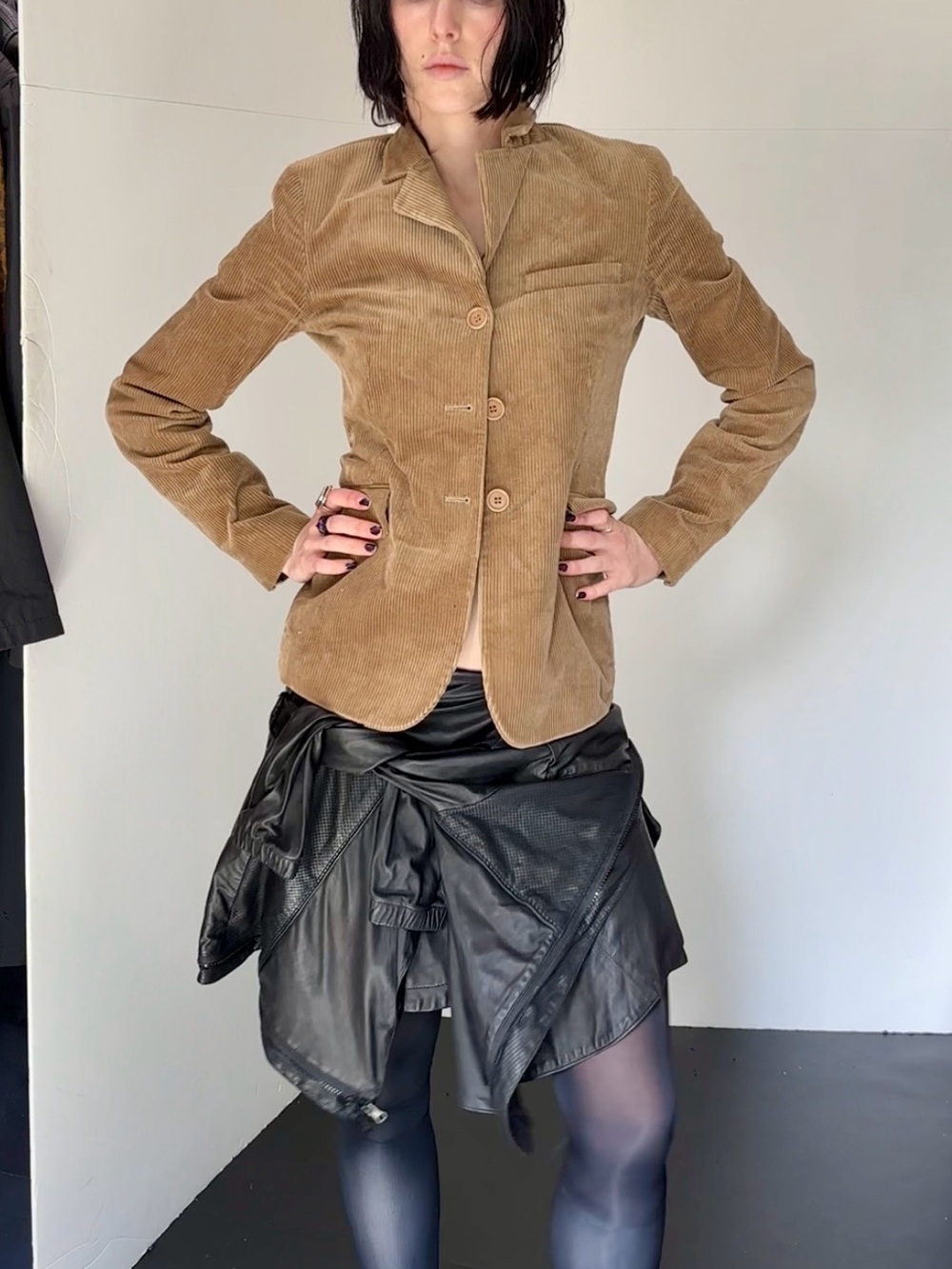 Theory Tan Corduroy Blazer Jacket